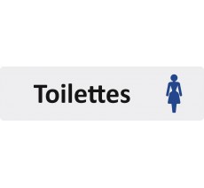 Plaque de porte standard en plexiglass " Toilettes femmes"