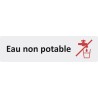 Plaque de porte économique " Eau non potable "
