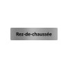 Plaque de porte économique " Rez de chaussée "