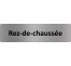 Plaque de porte économique " Rez de chaussée "