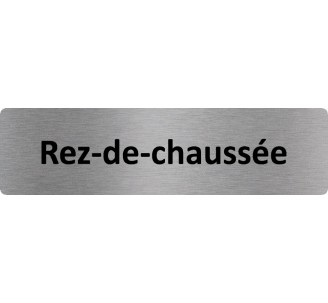 Plaque de porte économique " Rez de chaussée "