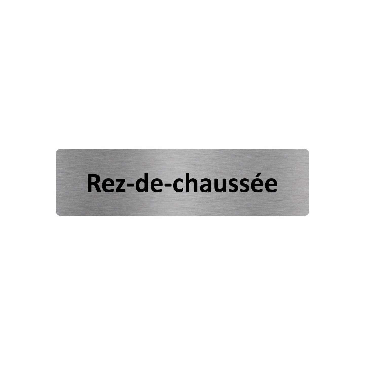 Plaque de porte économique " Rez de chaussée "