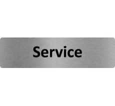 Plaque de porte standard en aluminium " Service "