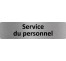 Plaque de porte économique " Service du personnel "