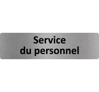 Plaque de porte économique " Service du personnel "