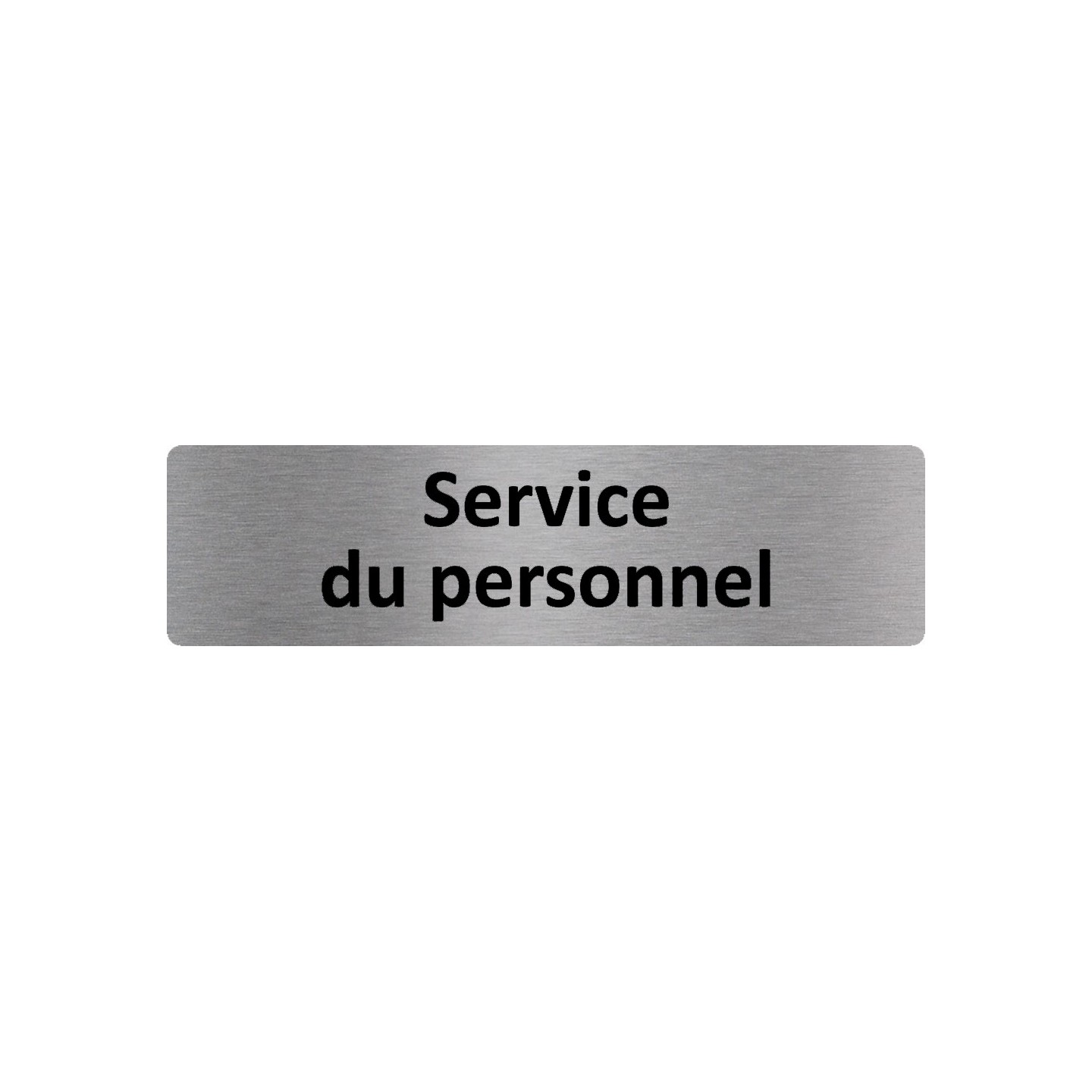 Plaque de porte économique " Service du personnel "
