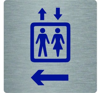 Pictogramme économique " Ascenseur à gauche "