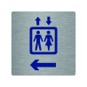Pictogramme économique " Ascenseur à gauche "