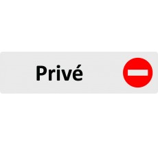 Plaque de porte économique " Privé "