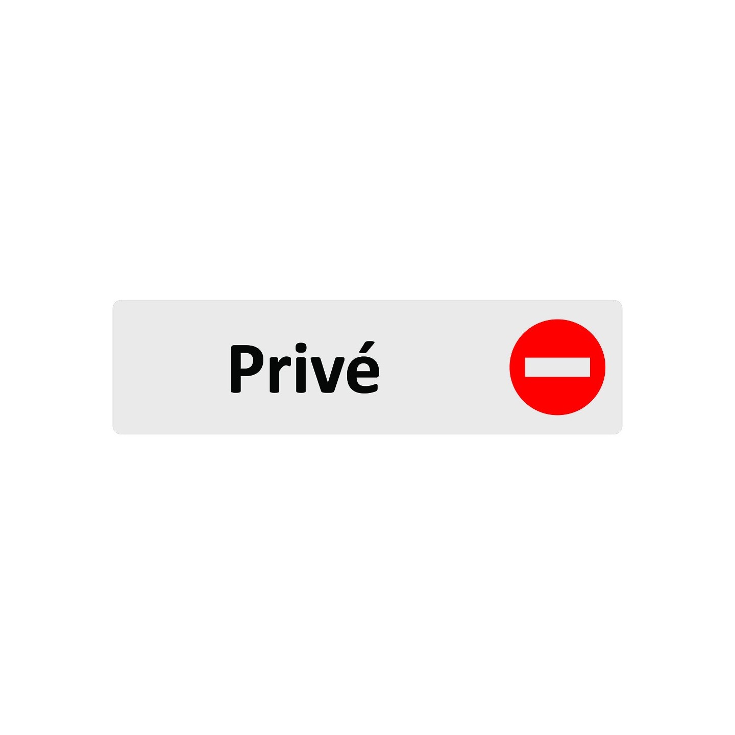 Plaque de porte économique " Privé "