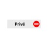 Plaque de porte économique " Privé "