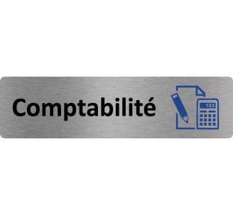 Plaque de porte économique " Comptabilité "