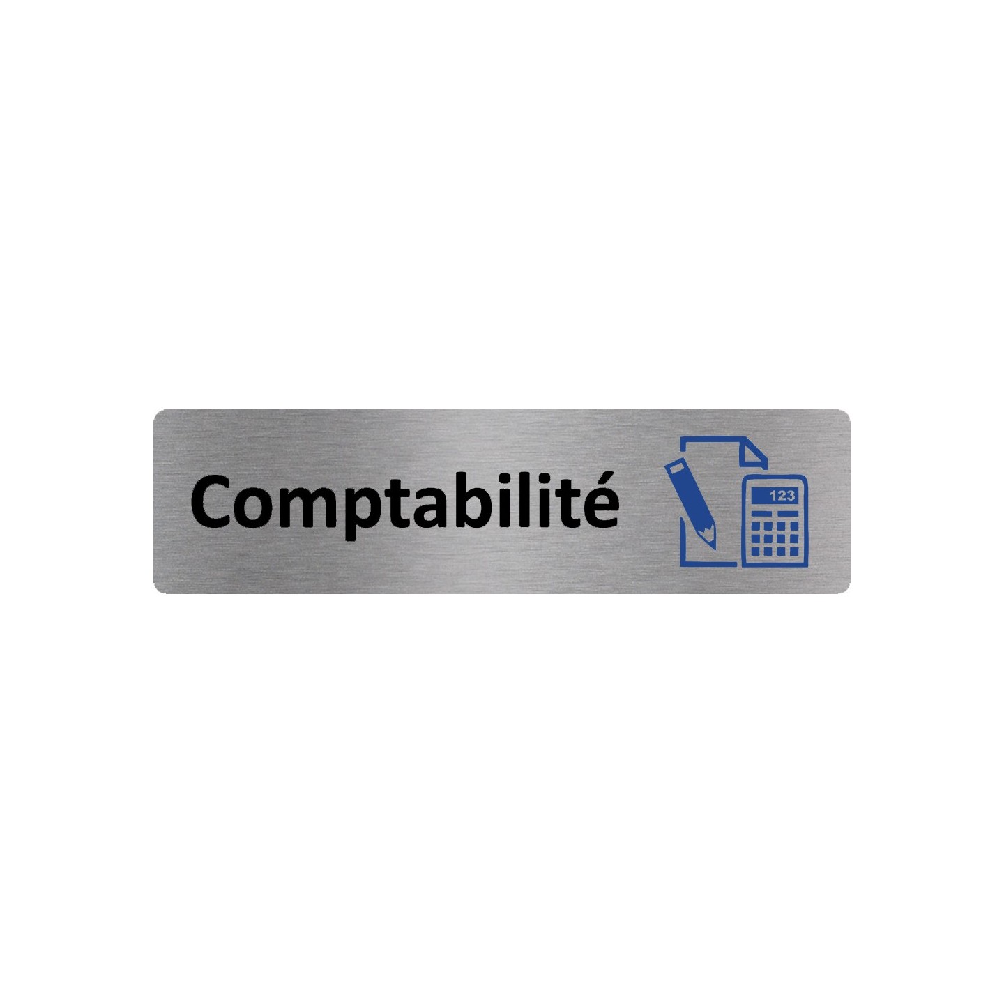Plaque de porte économique " Comptabilité "