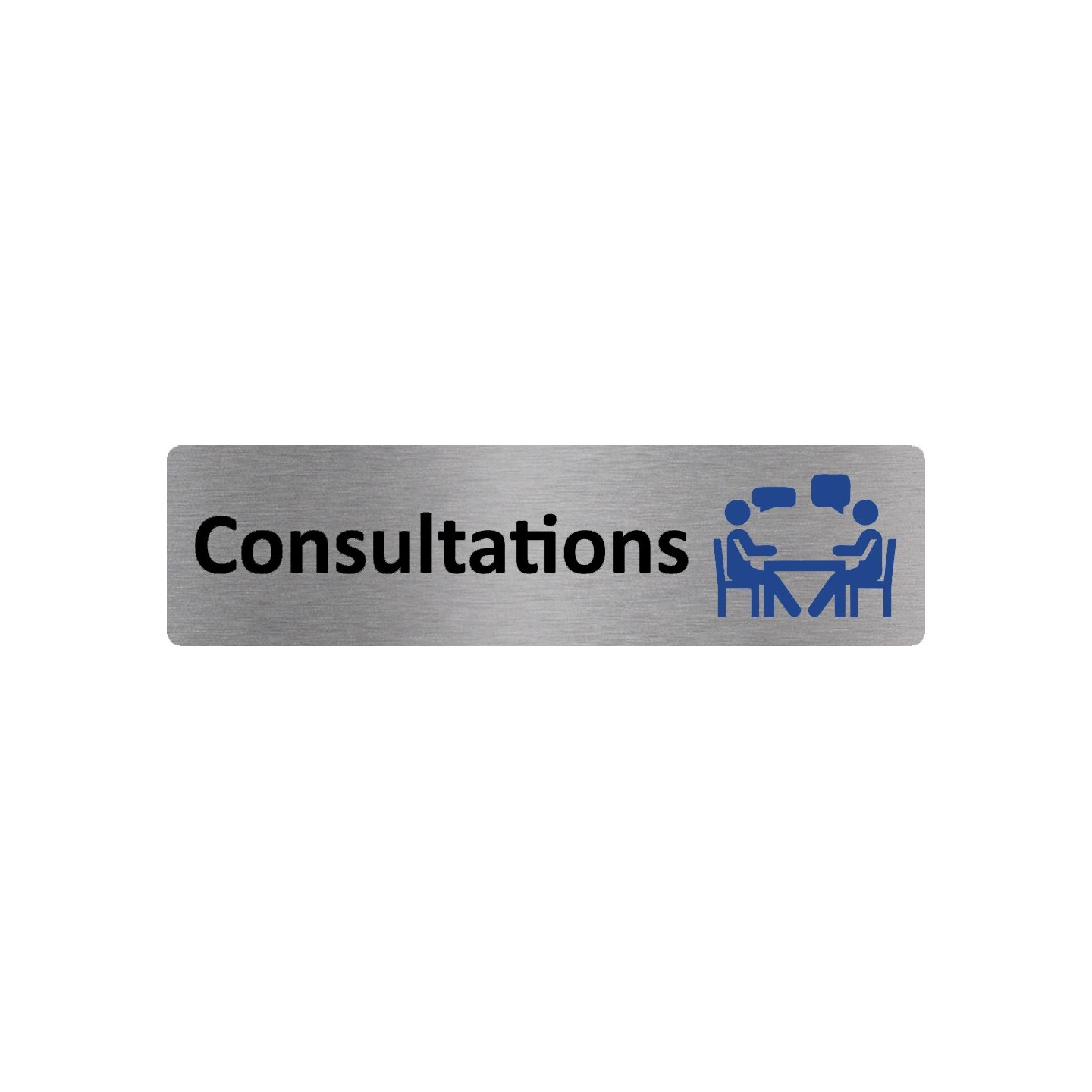 Plaque de porte économique " Consultations "