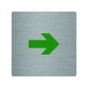 Pictogramme économique en alu " Flèche "