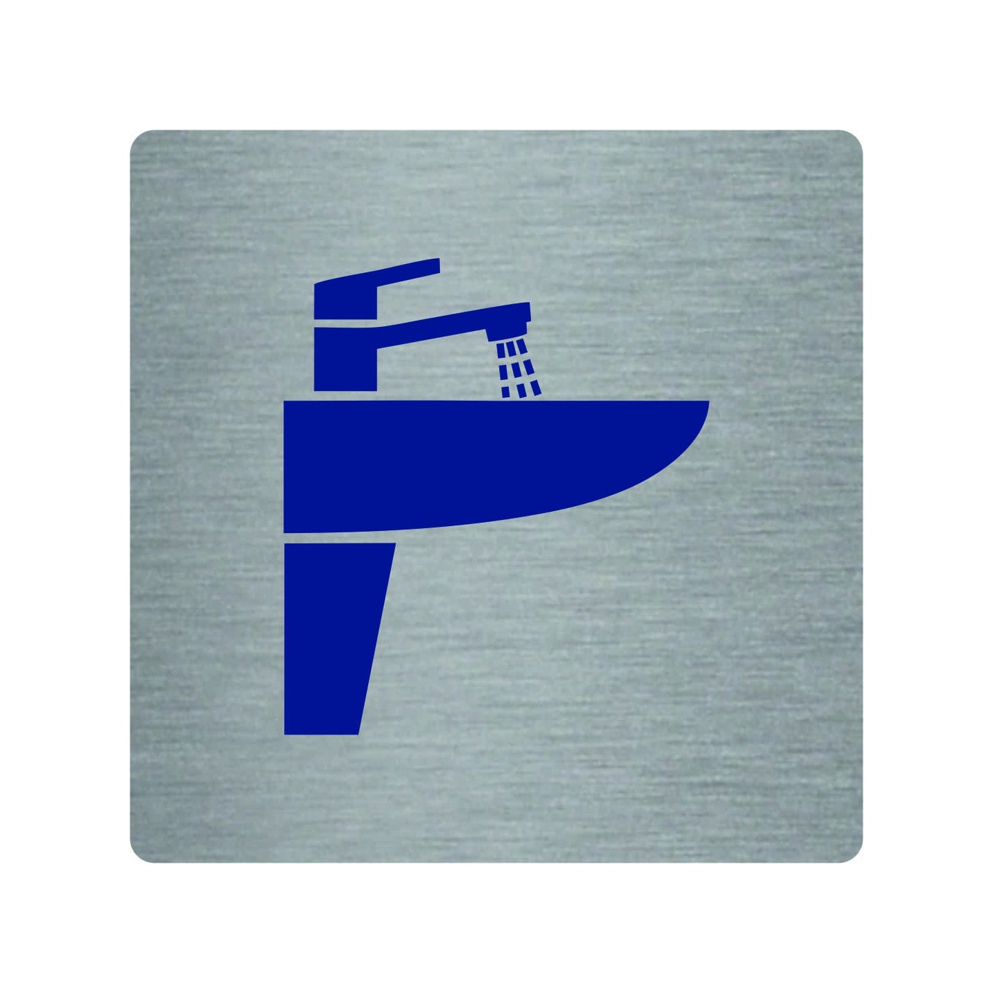 Pictogramme économique en alu " Lavabo "