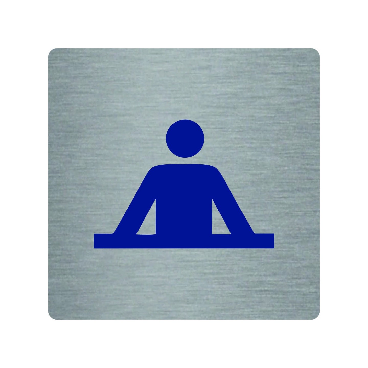 Pictogramme économique en alu " Réception "