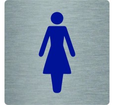 Pictogramme économique en alu " Toilettes femme "