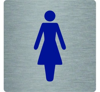 Pictogramme économique en alu " Toilettes femme "