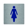 Pictogramme économique en alu " Toilettes femme "