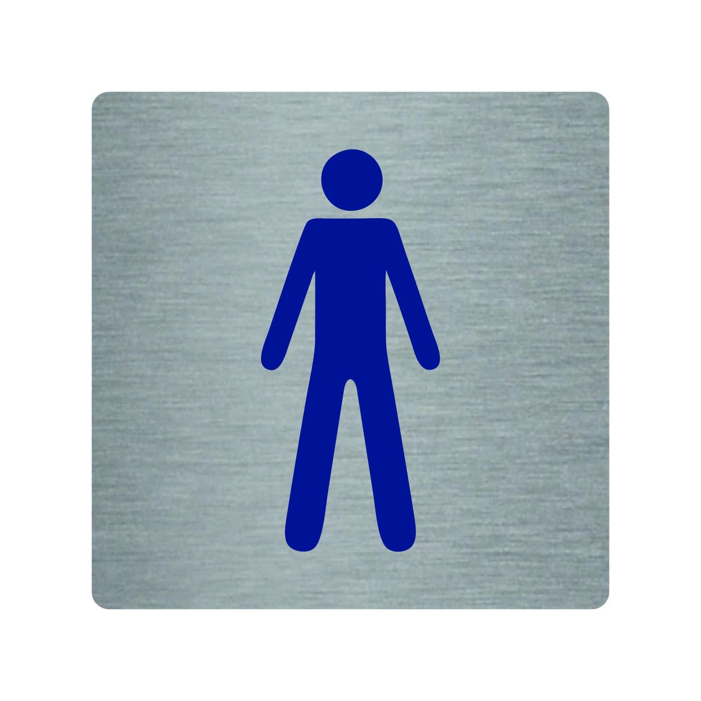 Pictogramme économique en alu " Toilettes homme "