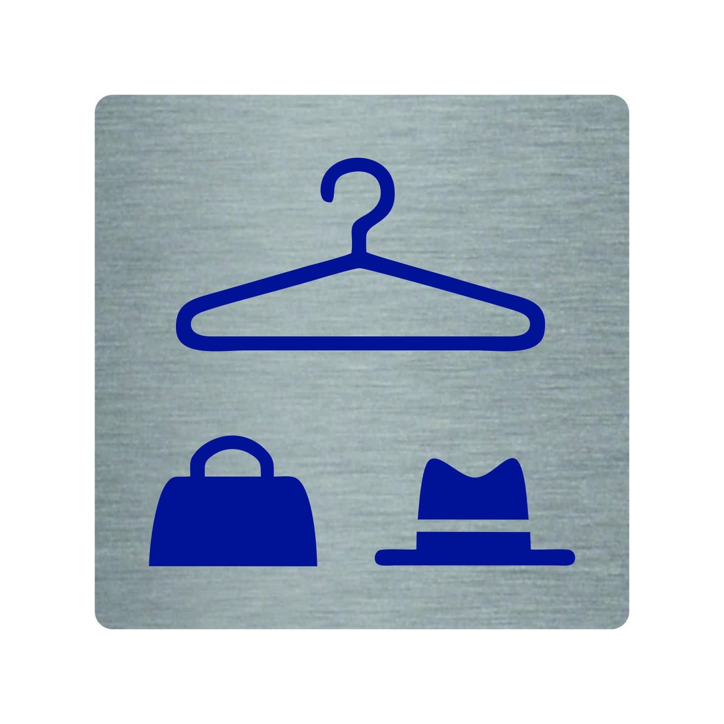 Pictogramme économique en alu " Vestiaires mixtes "