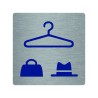 Pictogramme économique en alu " Vestiaires mixtes "