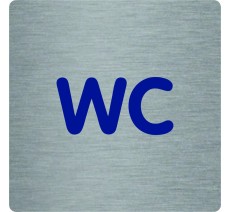 Pictogramme économique en alu " WC "