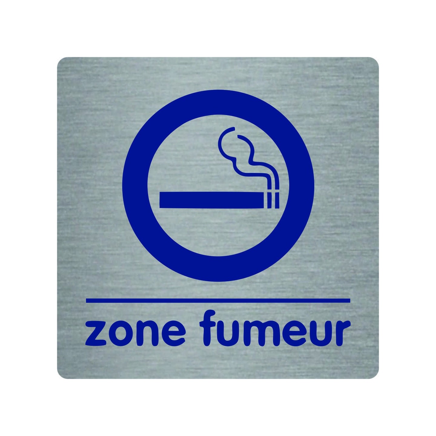 Pictogramme économique en alu " Zone fumeur "