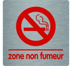 Pictogramme économique en alu " Zone non fumeur"