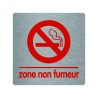 Pictogramme économique en alu " Zone non fumeur"