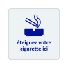 Pictogramme économique en alu " Eteignez votre cigarette ici "