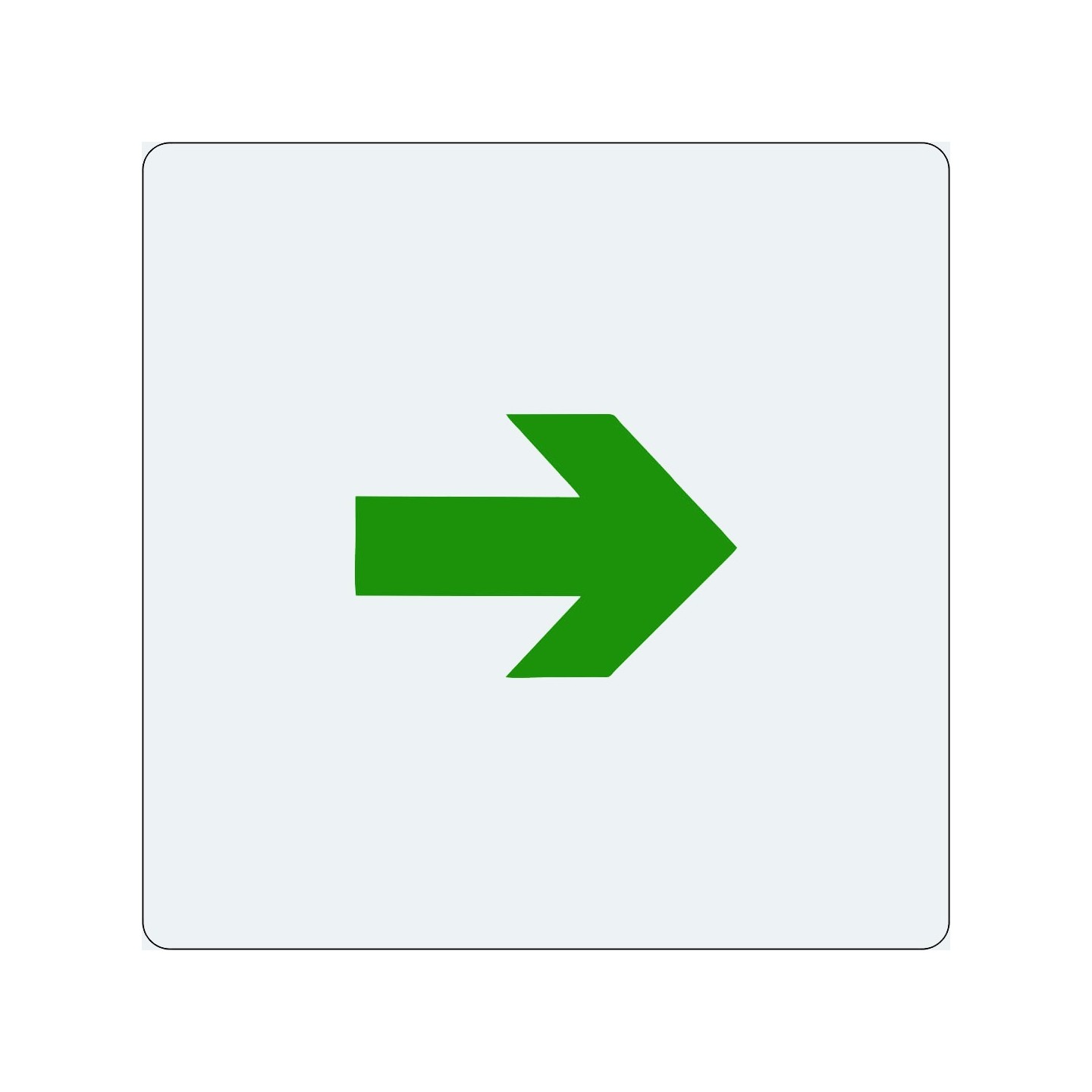 Pictogramme économique en alu " Flèche "