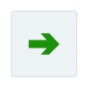 Pictogramme économique en alu " Flèche "