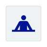 Pictogramme économique en alu " Réception "
