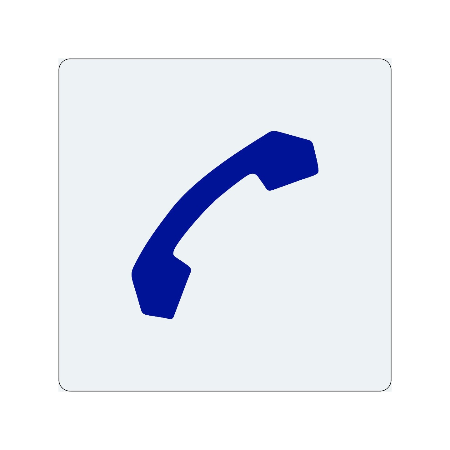 Pictogramme économique en alu " Téléphone"