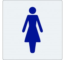 Pictogramme économique en plexi " Toilettes femme "