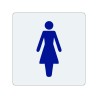 Pictogramme économique en alu " Toilettes femme "