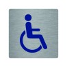 Pictogramme économique en alu " Toilettes handicapé "