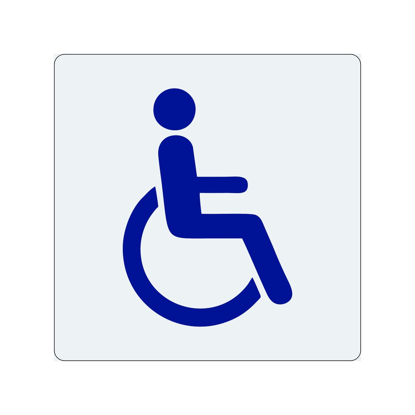 Pictogramme économique en alu " Toilettes handicapé "