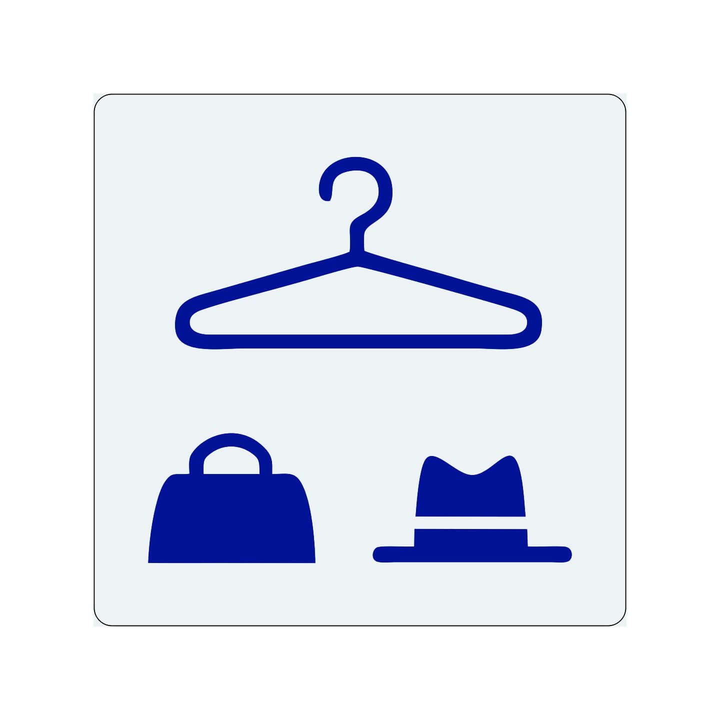 Pictogramme économique en alu " Vestiaires mixtes "