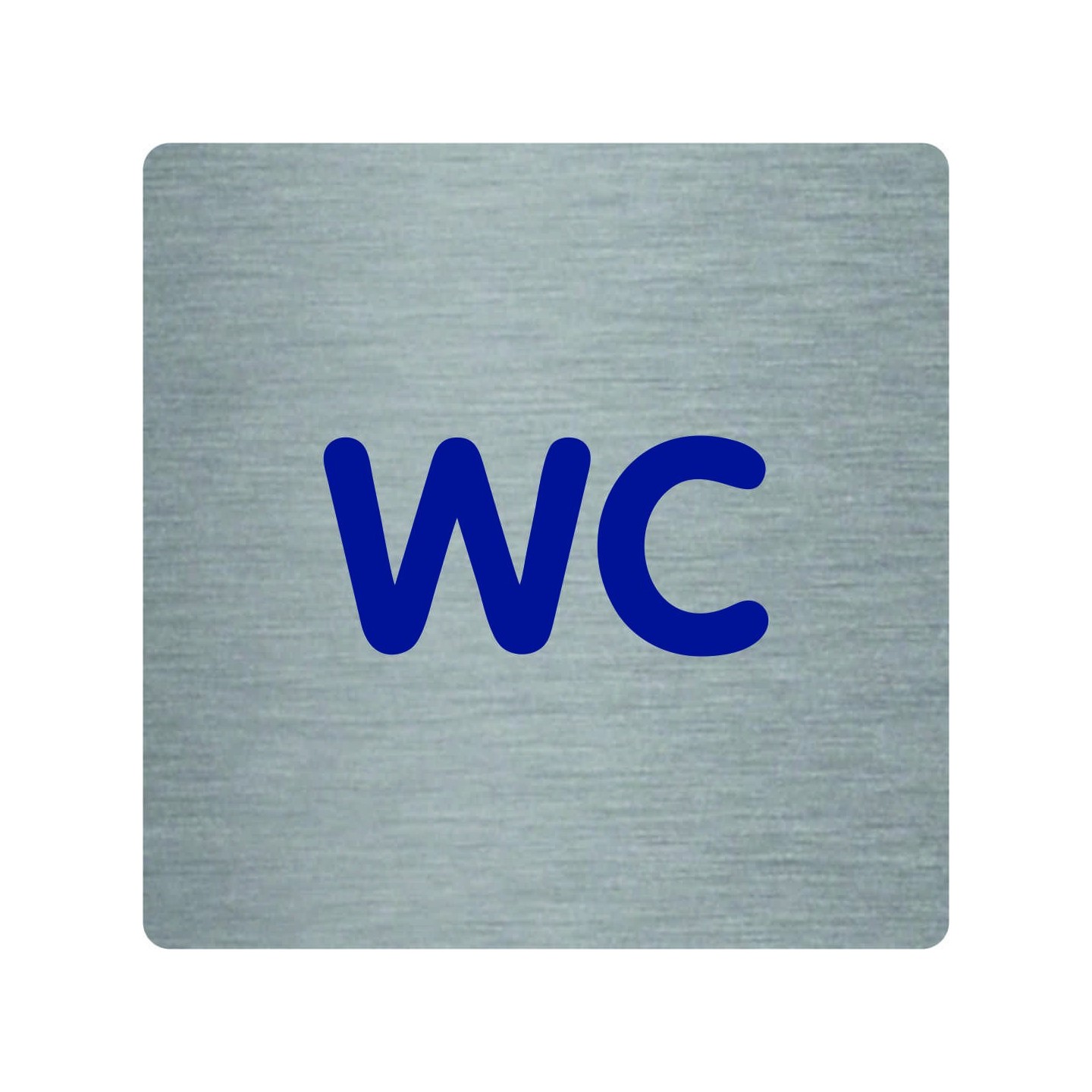 Pictogramme économique en alu " WC "