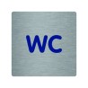 Pictogramme économique en alu " WC "