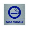 Pictogramme économique en alu " Zone fumeur "