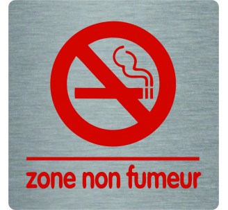 Pictogramme économique en alu " Zone non fumeur"