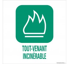 Tout venant incinérable déchetterie