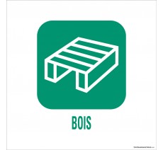 Panneau de déchetterie "Bois"