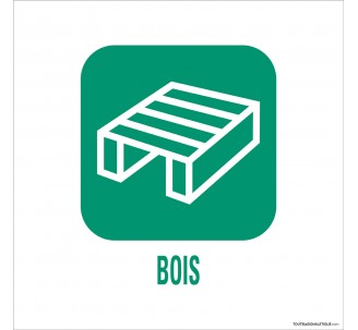 Panneau de déchetterie "Bois"