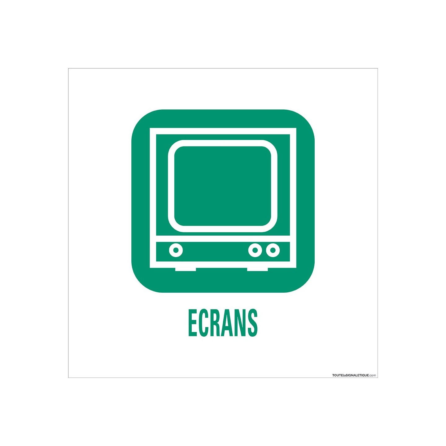 Panneau de déchetterie Ecrans en aluminium