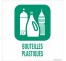 Panneau de déchetterie conforme aux normes "Bouteilles plastiques"